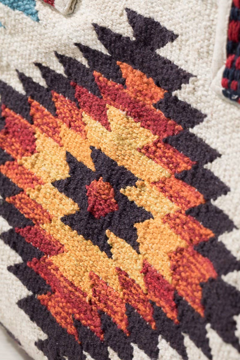 Ethnic Print Duffel Bag