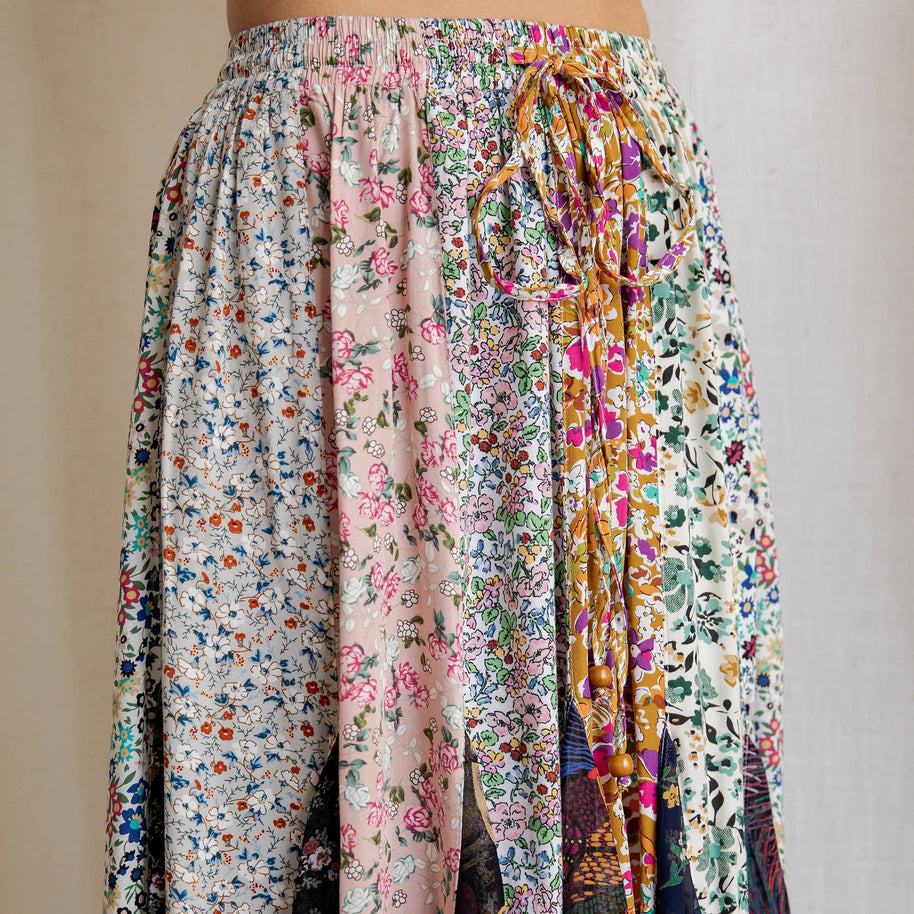 Boho Maxi Handkerchief Skirt