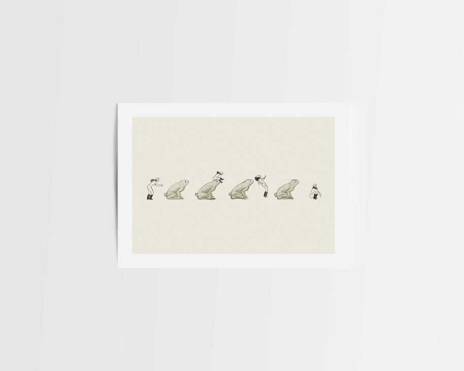 Western Leapfrog Art Print