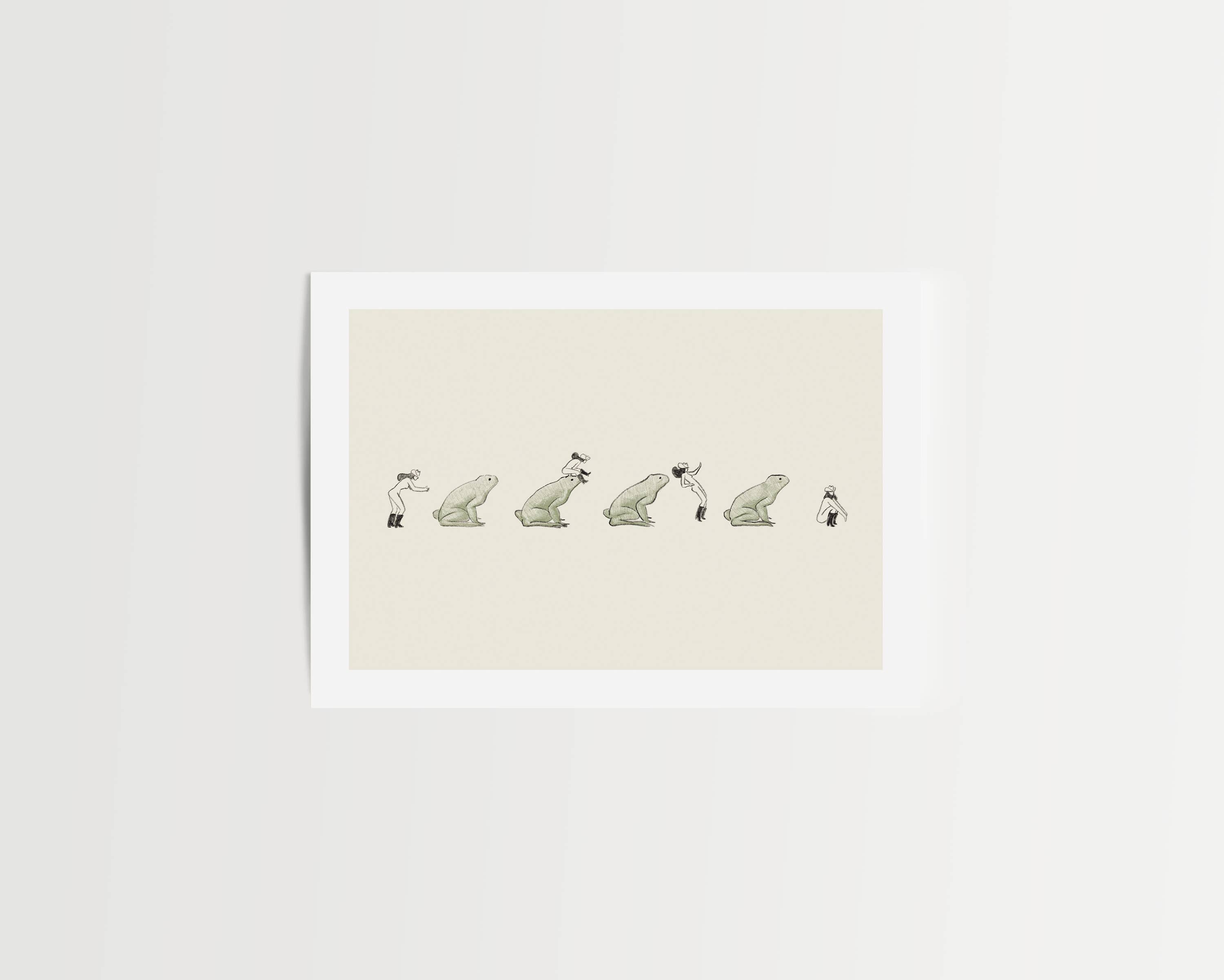 Western Leapfrog Art Print