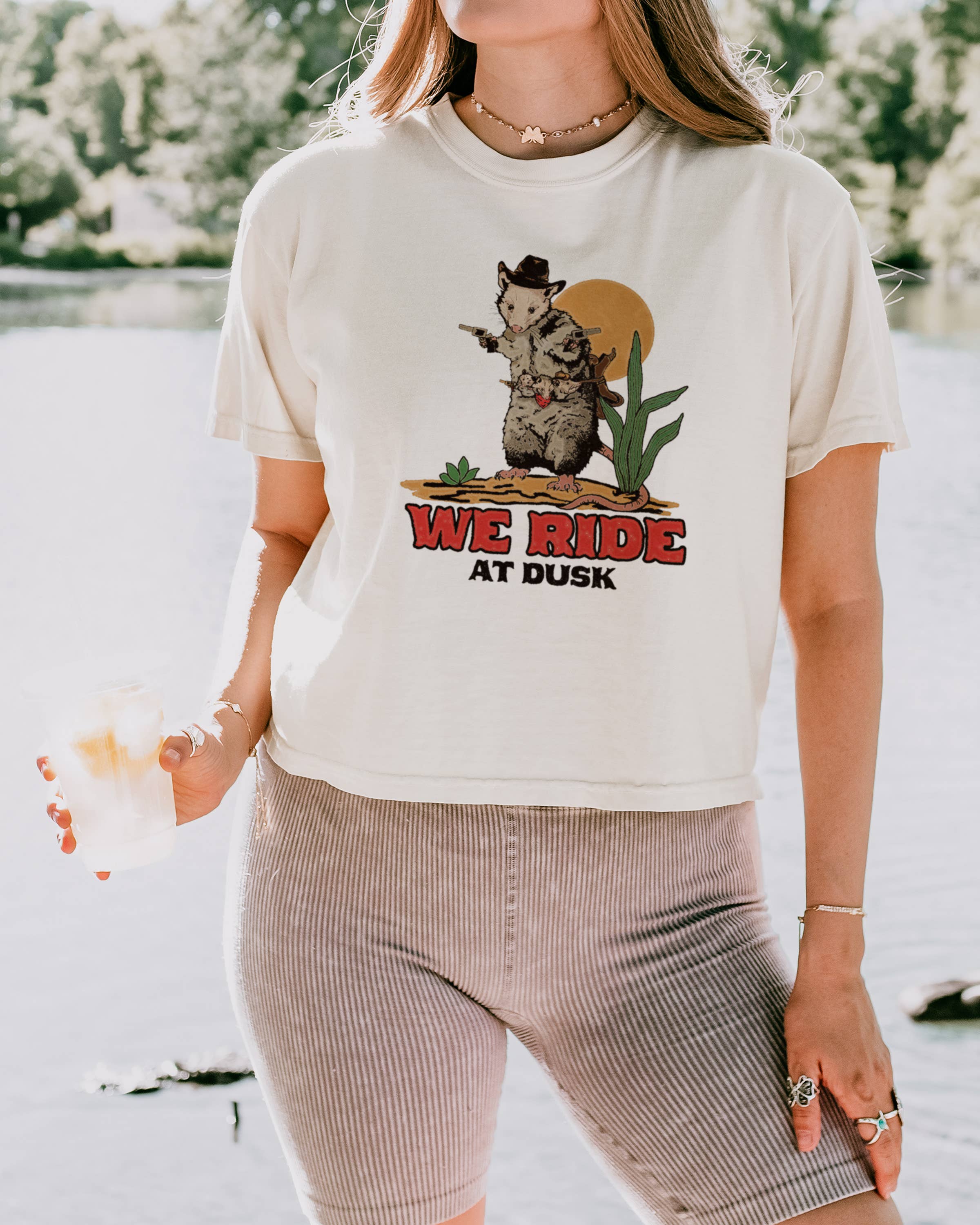 Possum Cowboy Boxy Crop