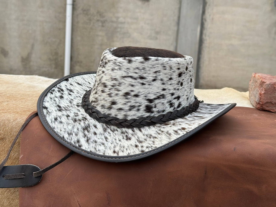 Cabello  Leather outback  Western Hat  Genuine Cow hair hat