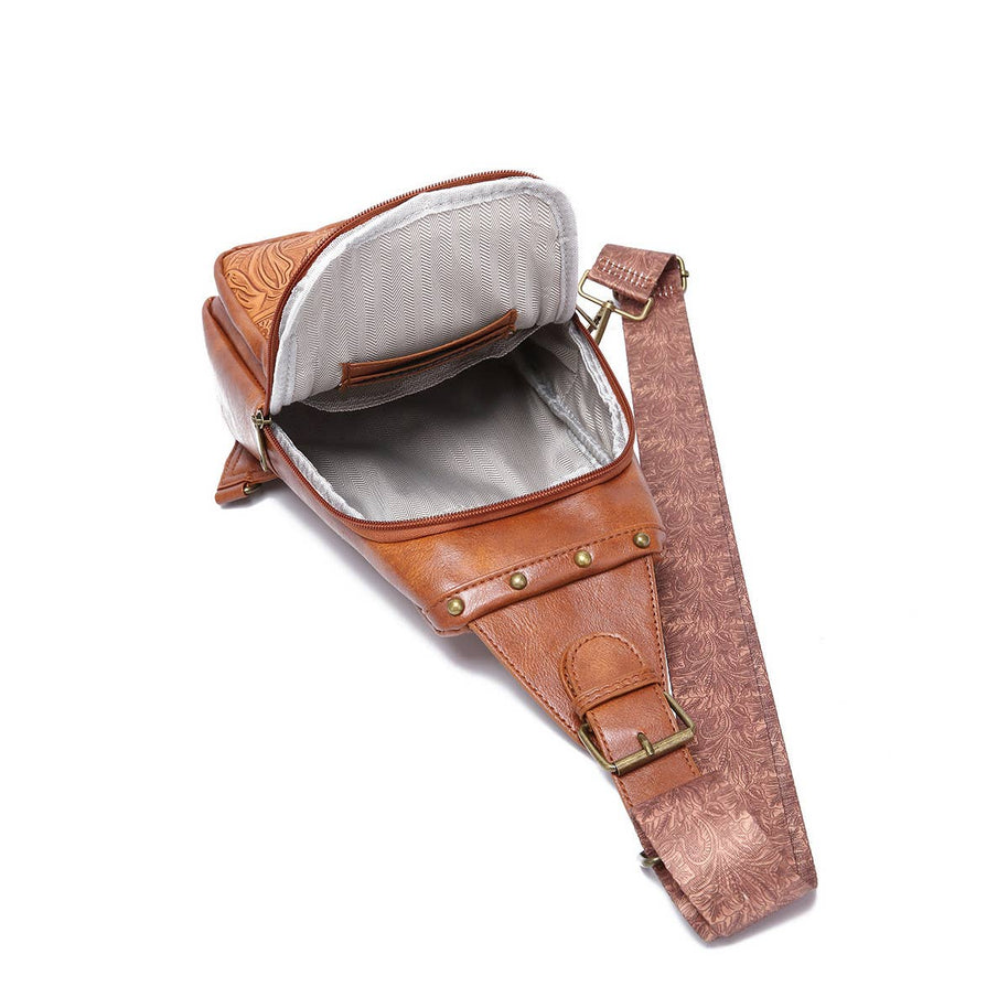 Printed Boho Crossbody Bag