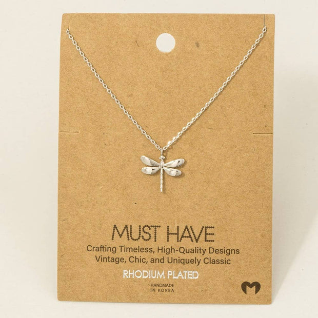 Dragonfly Pendant Necklace