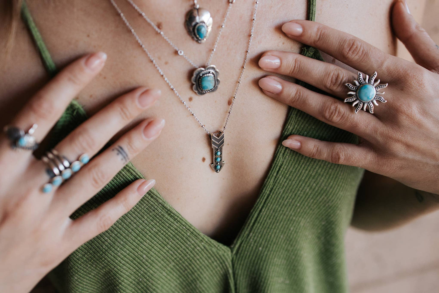 Arrowhead Turquoise Necklace