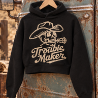 Trouble Maker Cropped Hooded