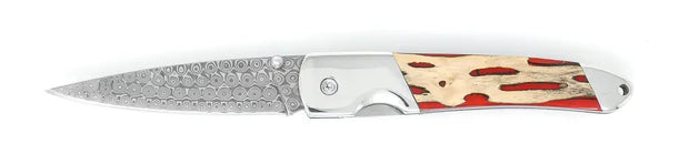 Cholla Cactus Damascus 4" linerlocks