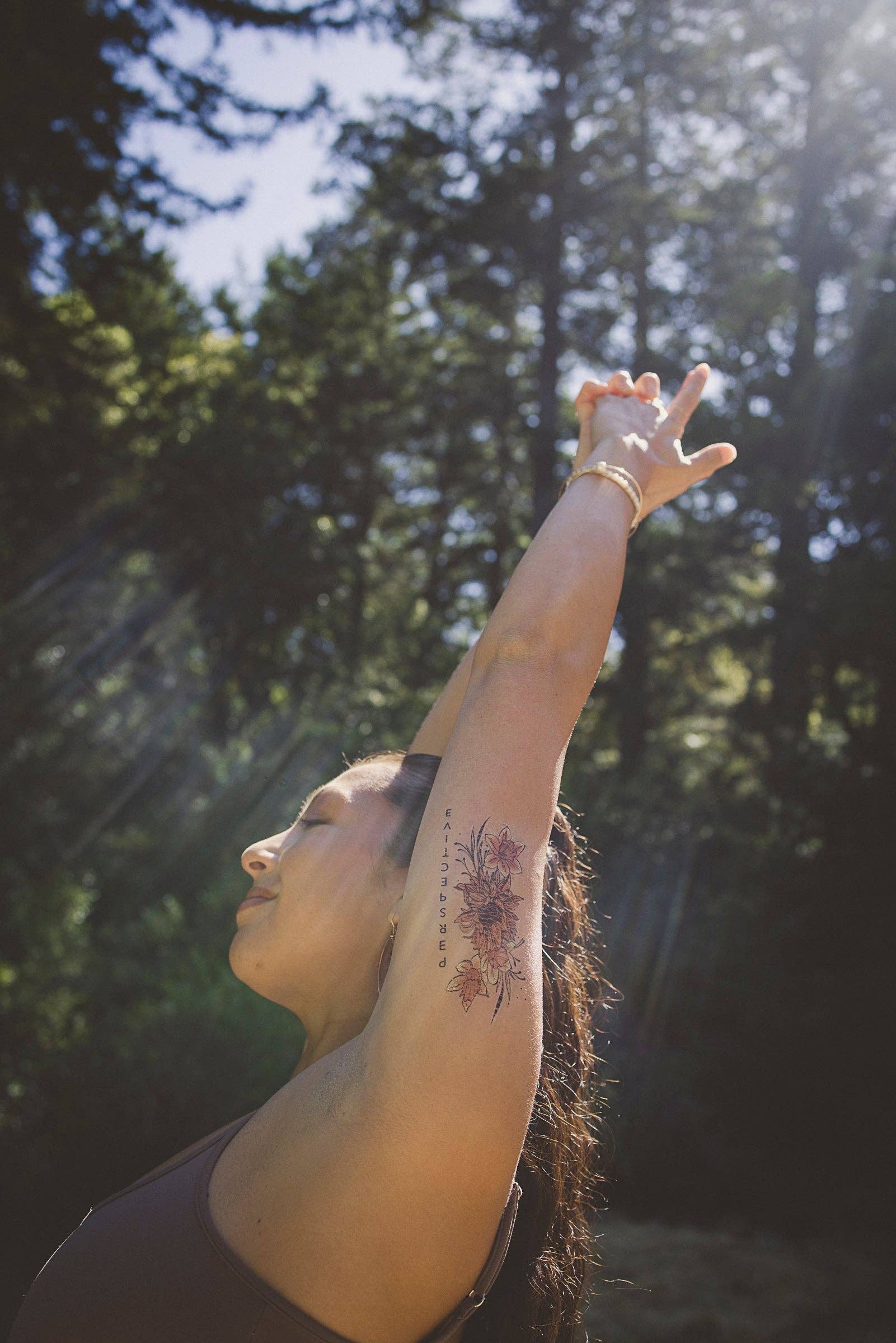 Tiny Intentions Perspective Sunflower Tattoo