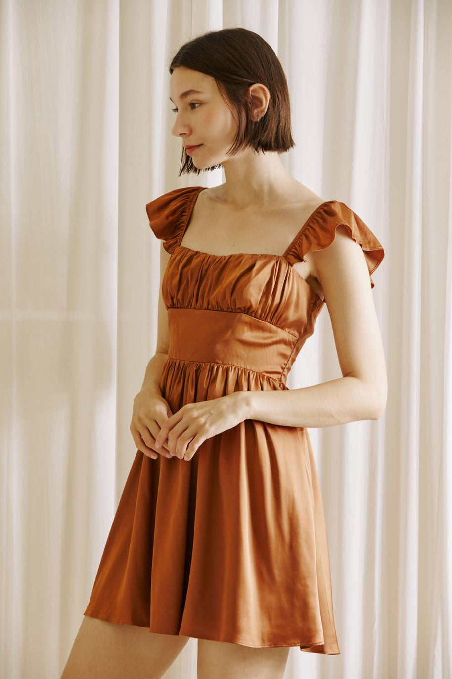 A-Line Mini Dress with Corset