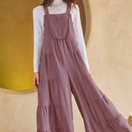Tired Wide Leg Overall