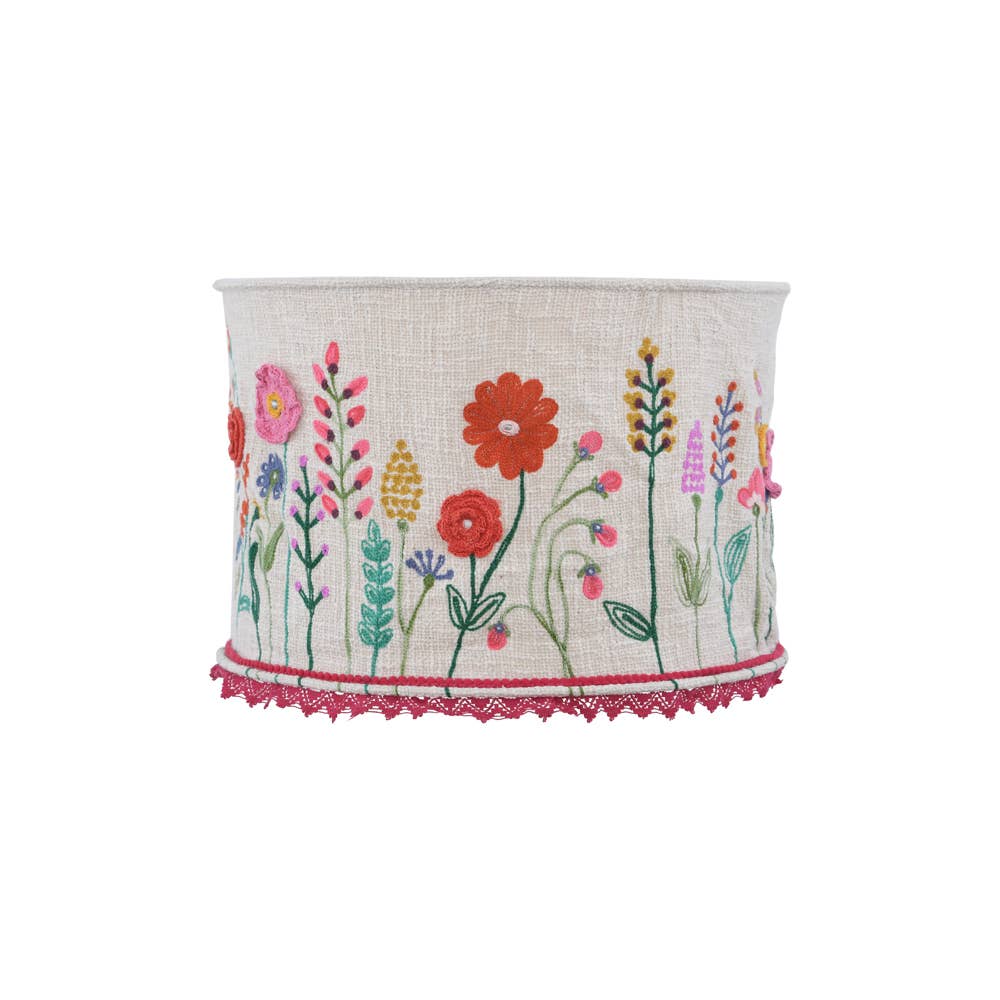 Cotton WILD FLOWERS Lampshade
