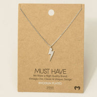 Cz Lightning Bolt Necklace
