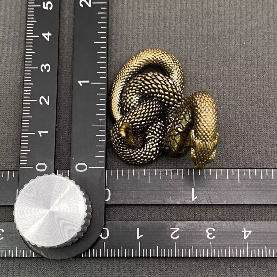 Python Brass Figurine