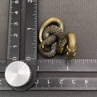 Python Brass Figurine