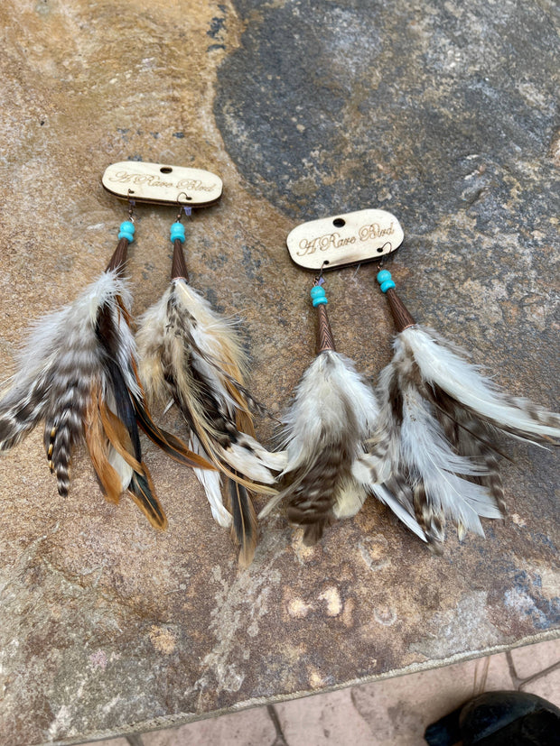 Rooster Feather Earrings