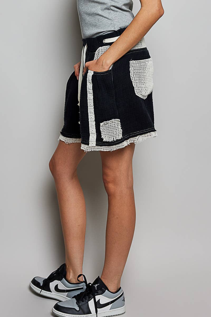 Vintage Washed Striped Shorts