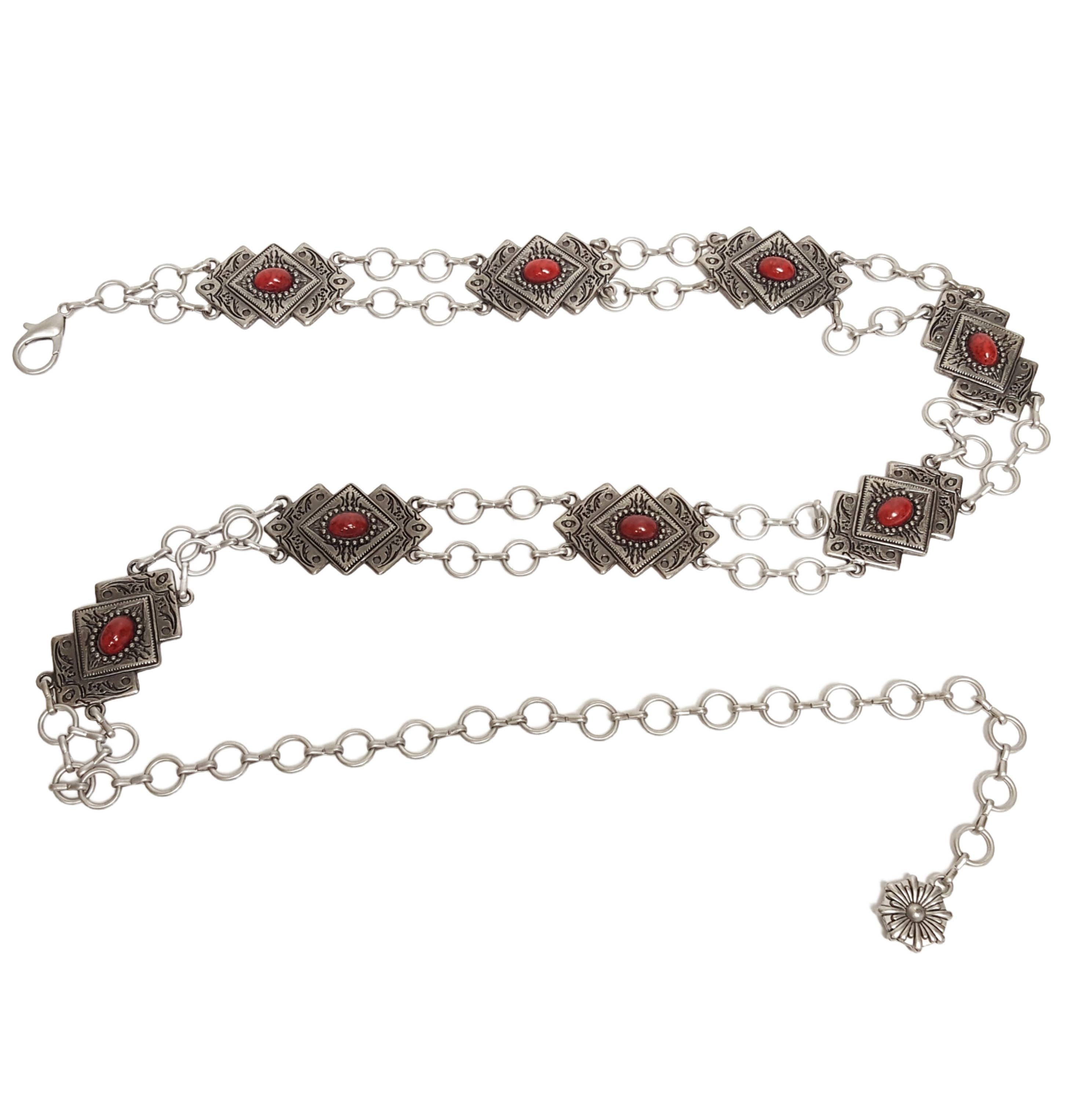 Navajo-Style Concho Chain Belt