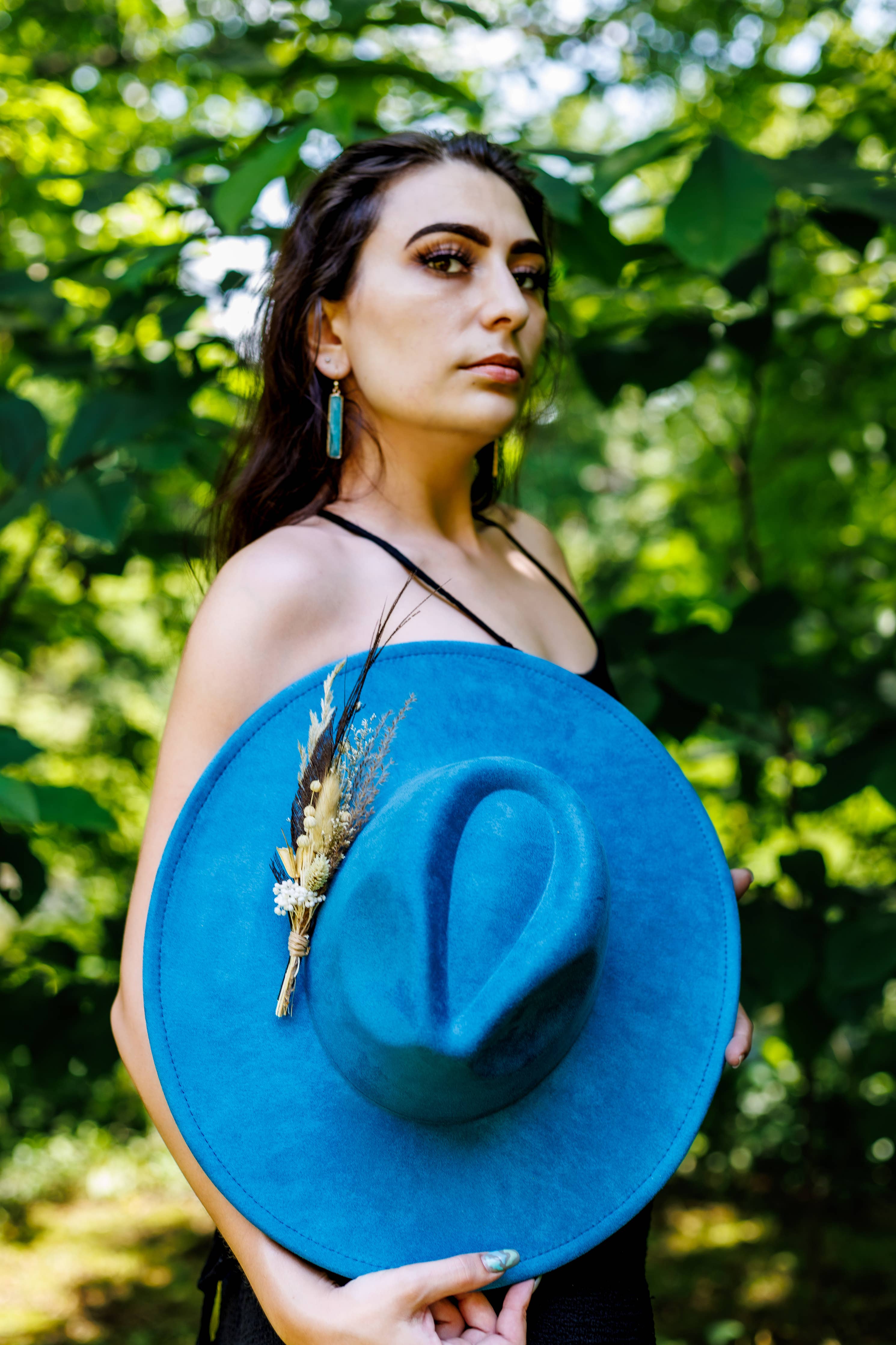 Florals and Feathers Boho Western Hat Pins