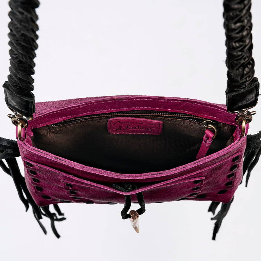 Leather Patchwork Envelope Bag