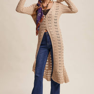 Crochet Longline Cardigan / Duster