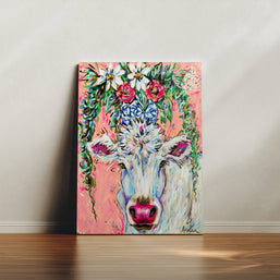 White Cow Canvas Print