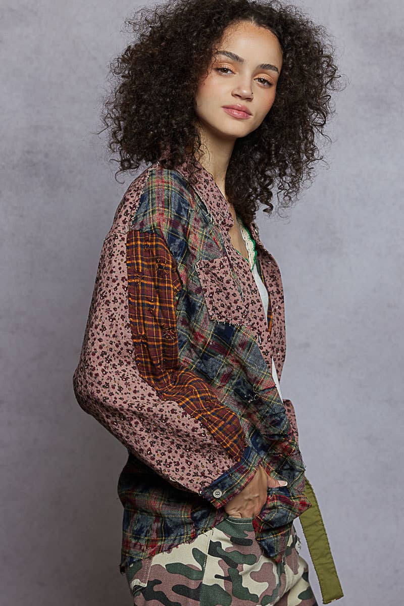 Vintage Washed Plaid Shirt