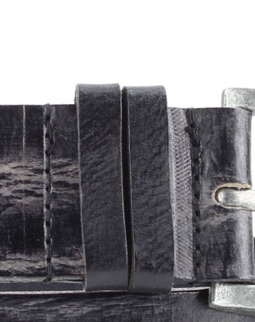 Double Loop Western Belt, Antique Buckle