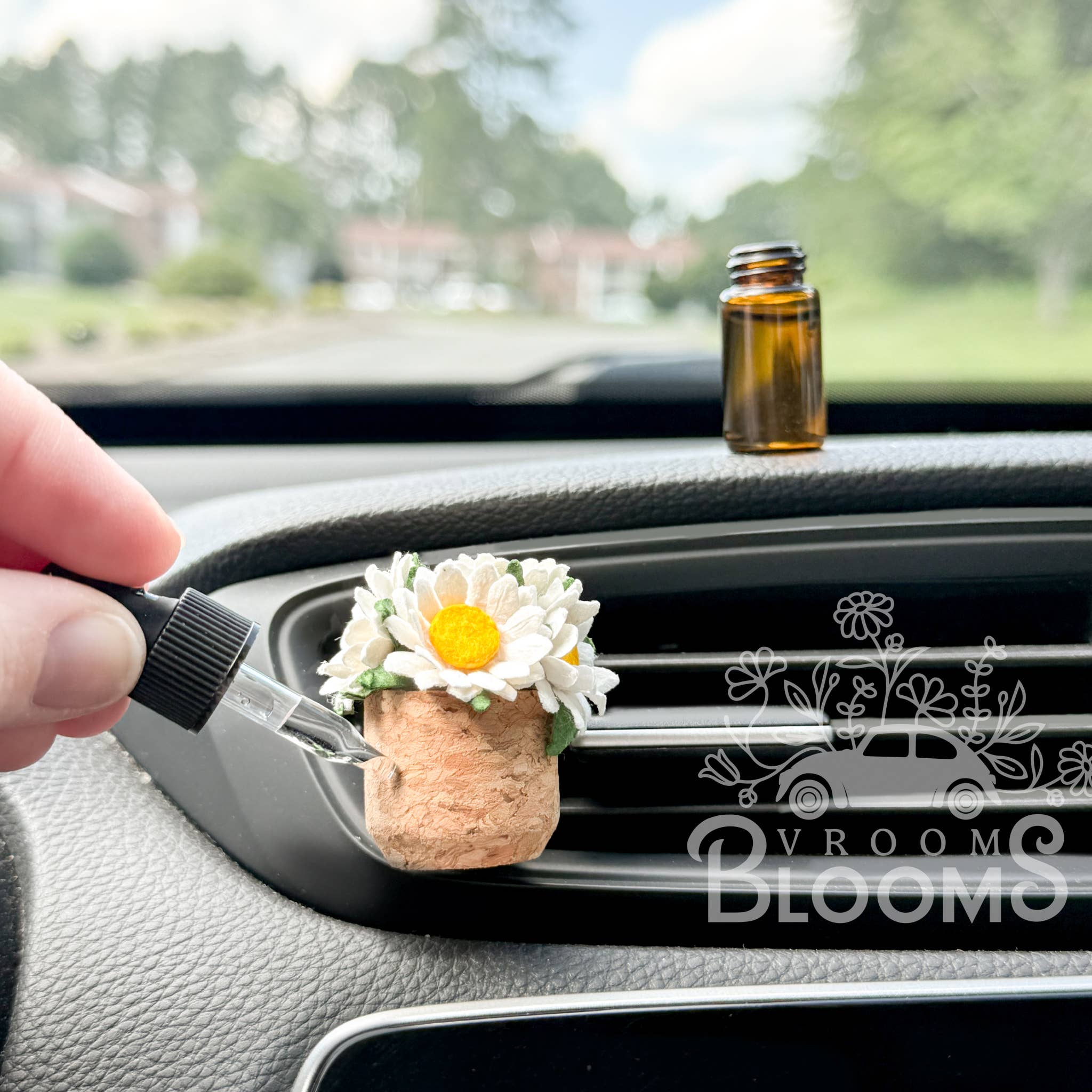 Daisy Flower Vent Clip
