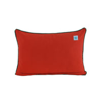 Embroidered Bird Red Pillow
