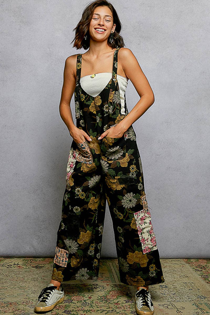 Vintage Washed Denim Overalls