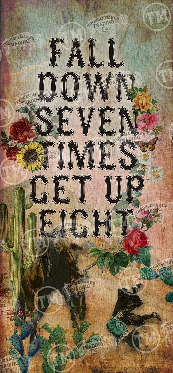 Fall Down 7 Get Up 8 Wood Art