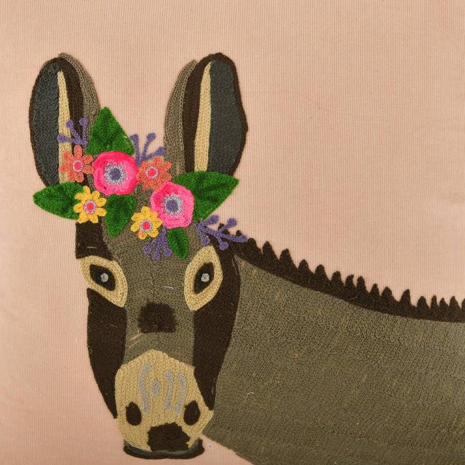 Donkey Corduroy Pillow 18X18