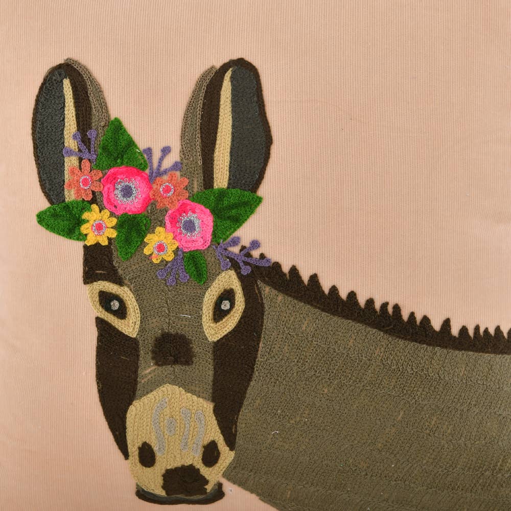 Donkey Corduroy Pillow 18X18