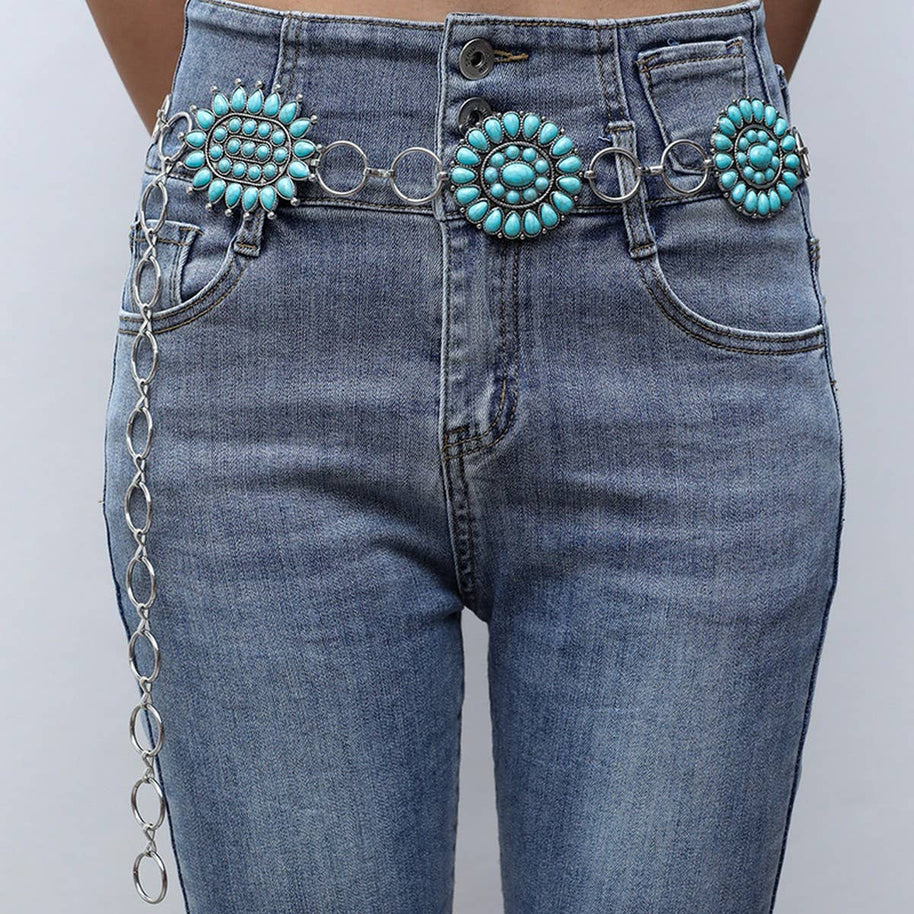 Turquoise Concho Belt
