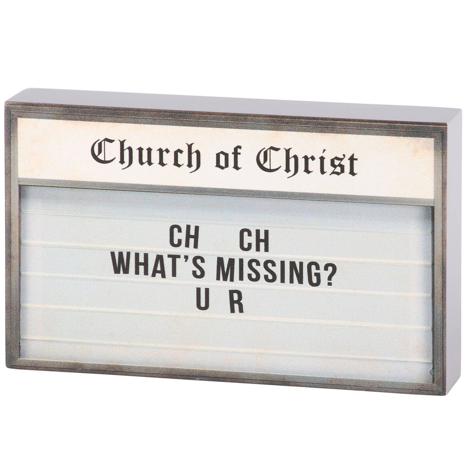 What's Missing? Block Sign
