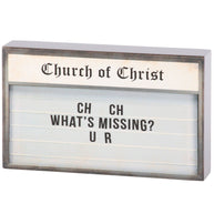 What's Missing? Block Sign