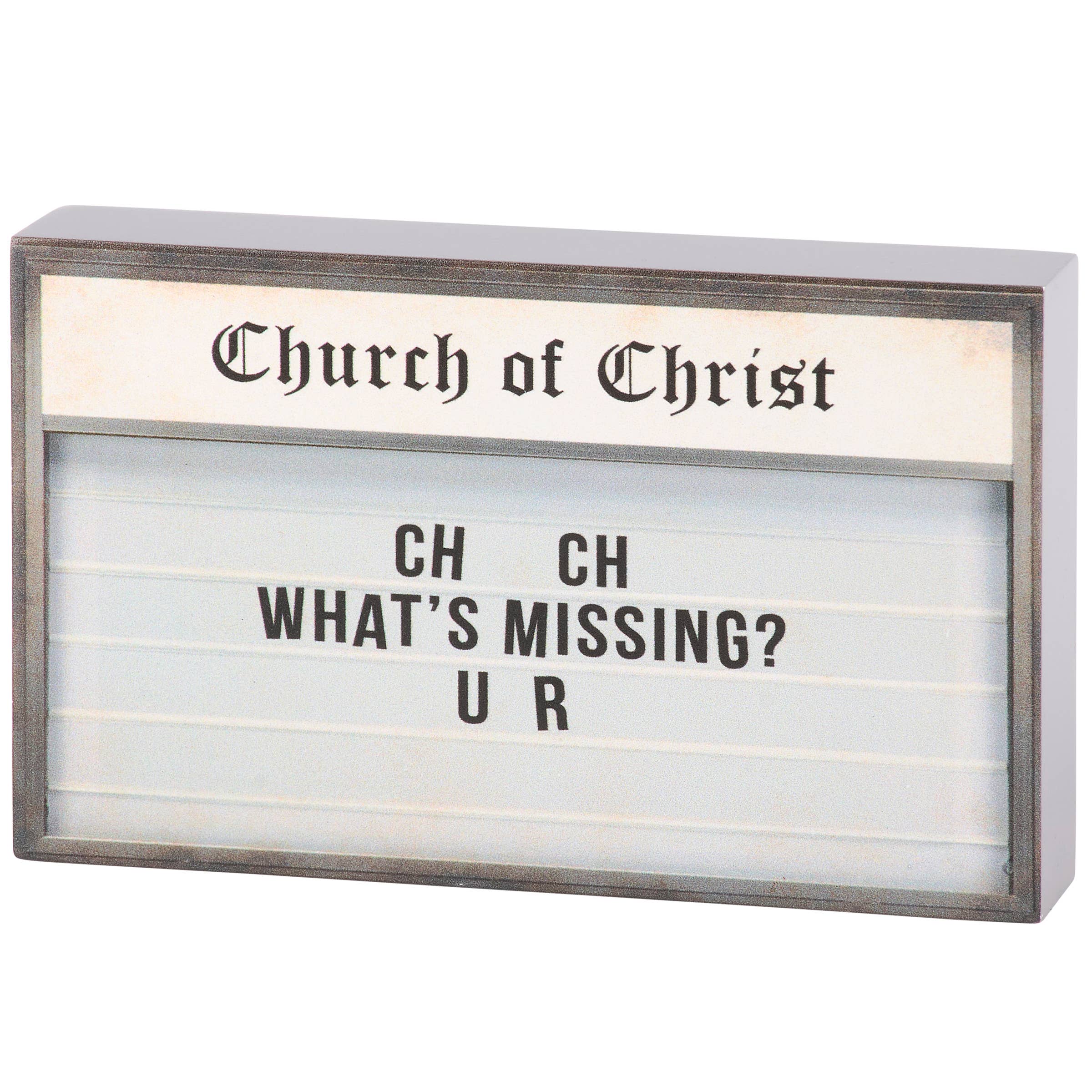What's Missing? Block Sign
