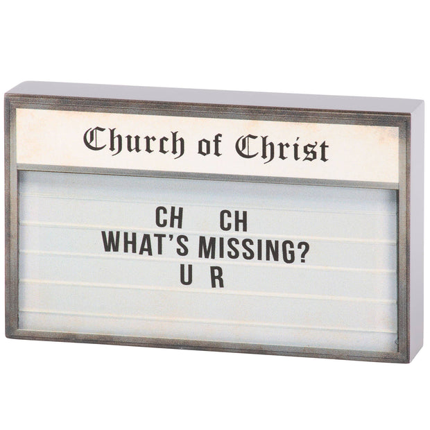 What's Missing? Block Sign