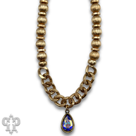 Swarovski® crystals Bead & Chain Necklace