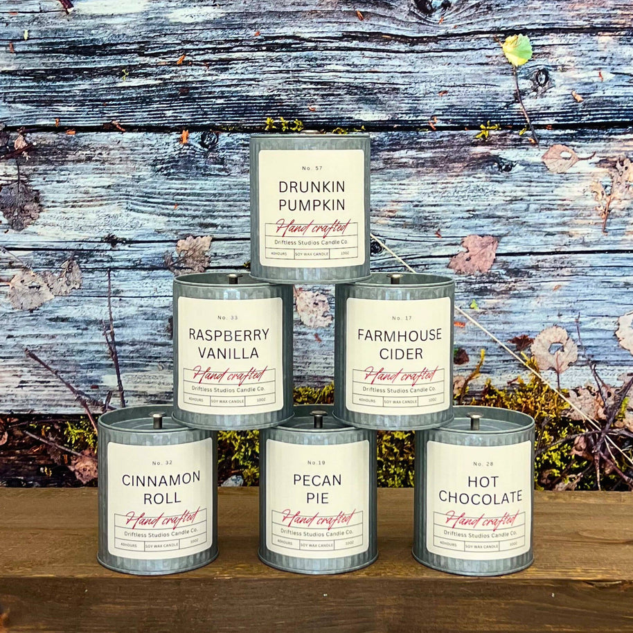 Fall Tin Candles, 10 oz