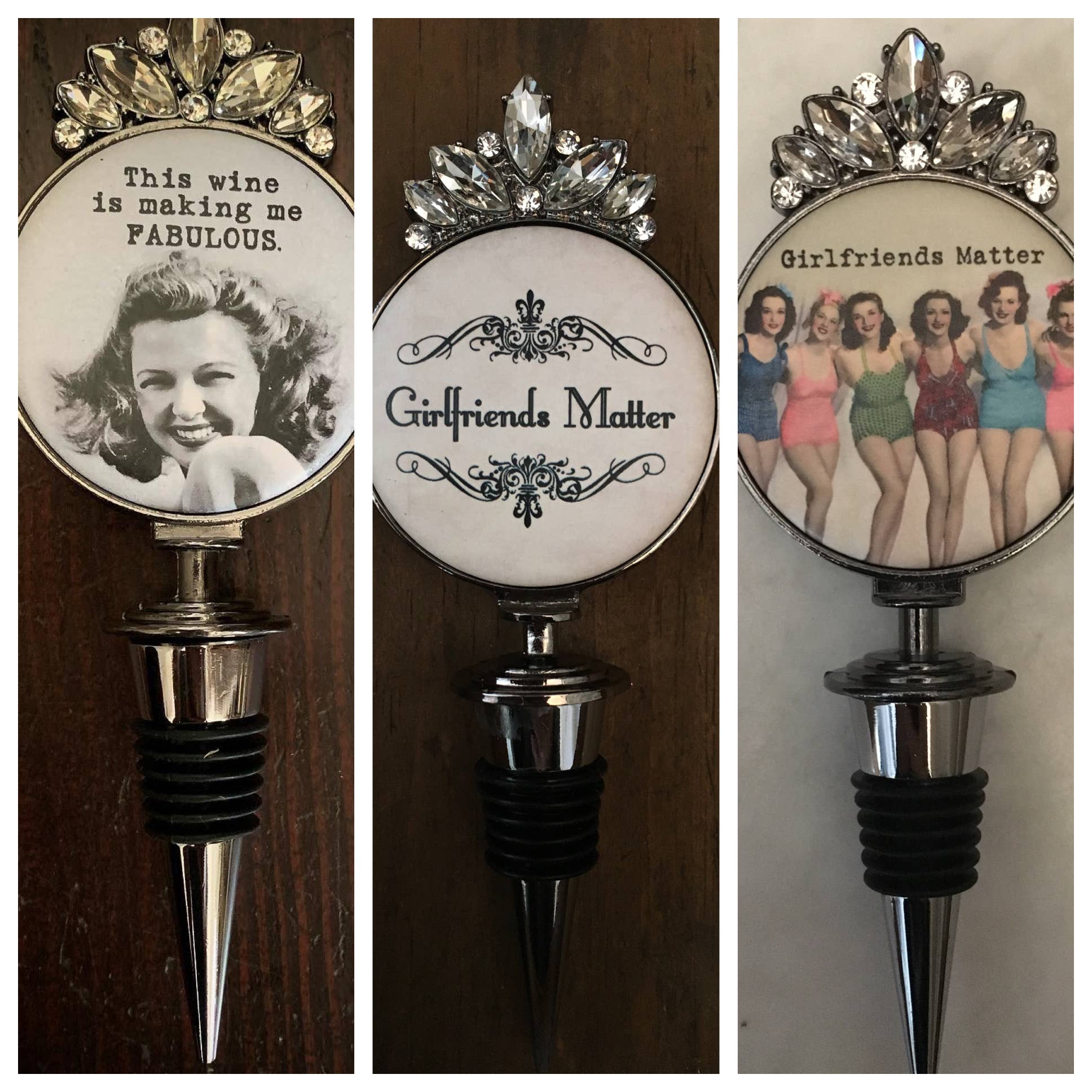 Girlfriends Matter Wine Stopper