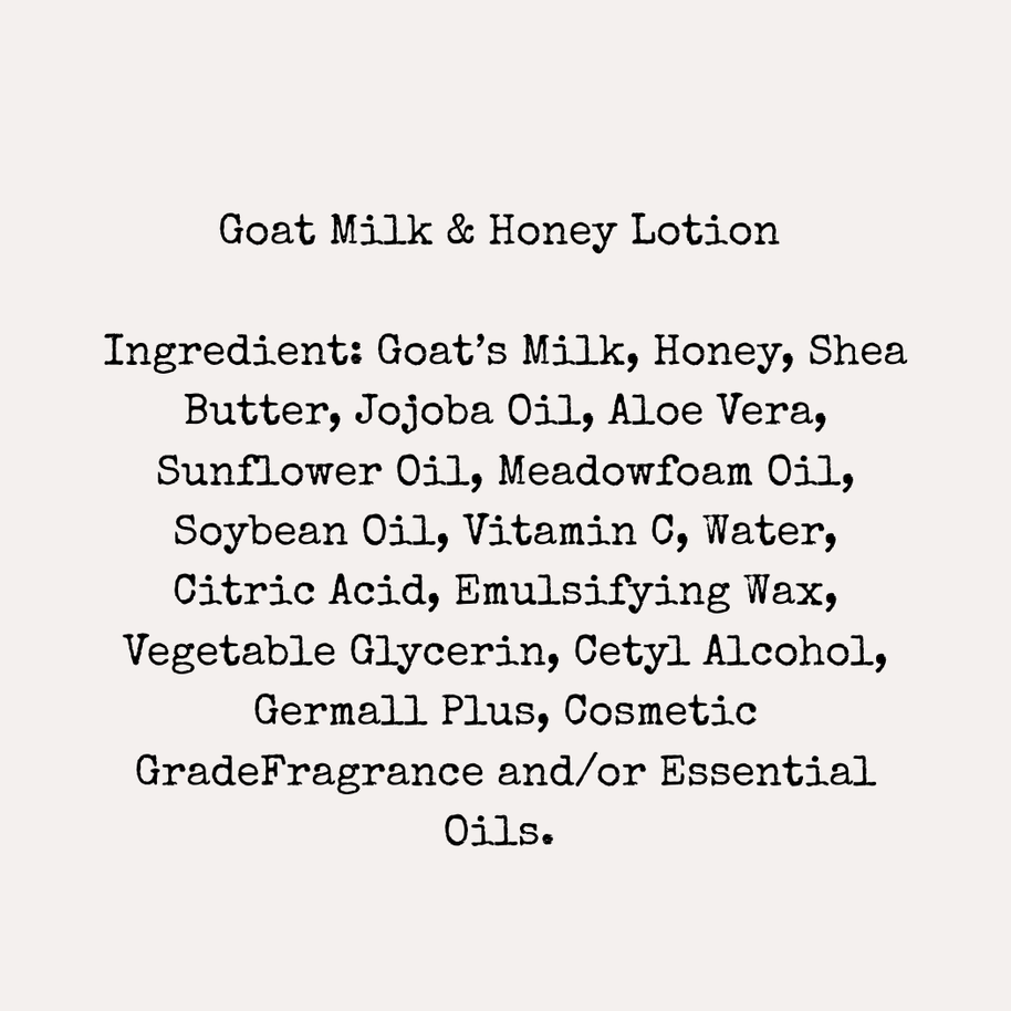 Men's Goat Milk & Honey Lotion
