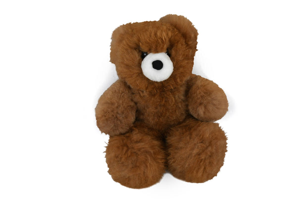Alpaca Fur Teddy Bear 20" Natural Plush, Color Variety
