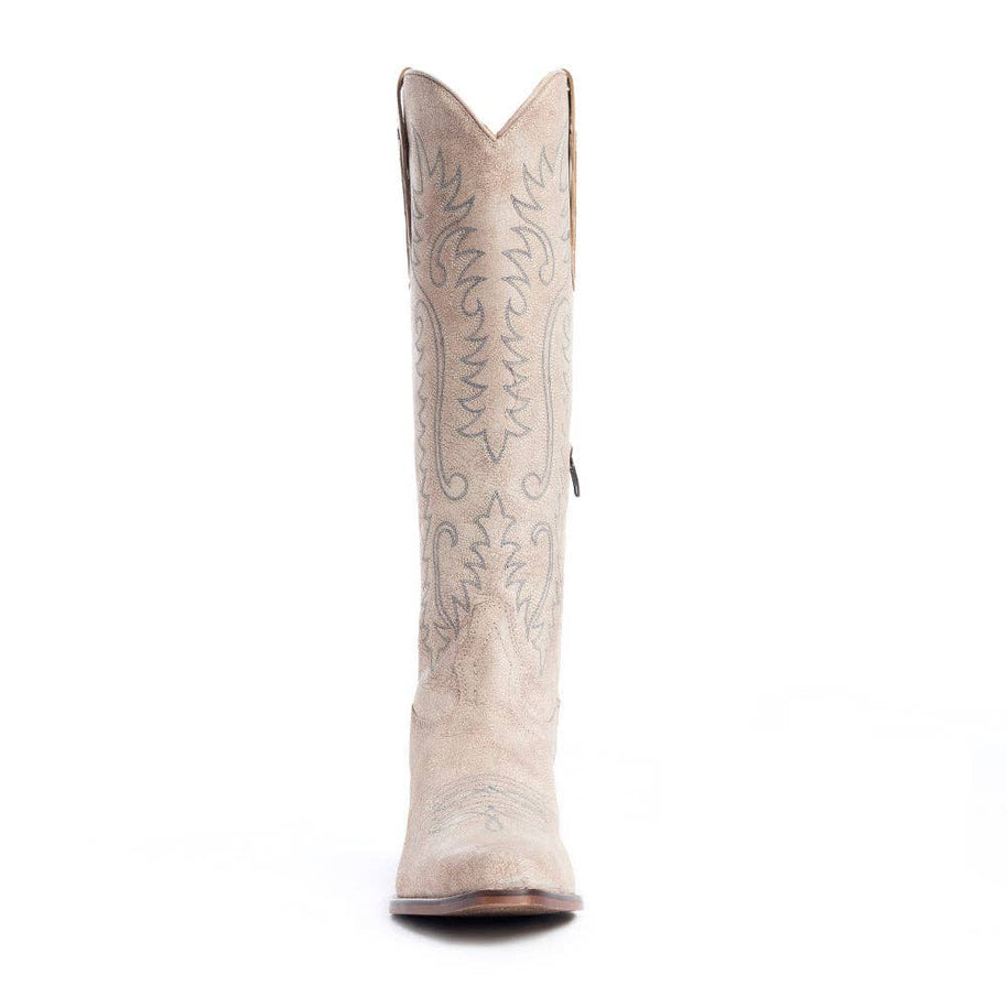 Myra Syllvia Prairie Leather Boots, Ivory