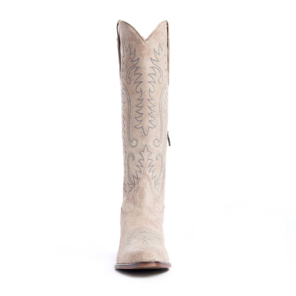 Myra Syllvia Prairie Leather Boots, Ivory