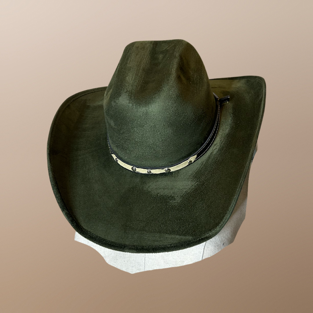 Vegan Suede Cowboy Hat 