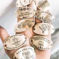 Women's Brass & Silk Hatband