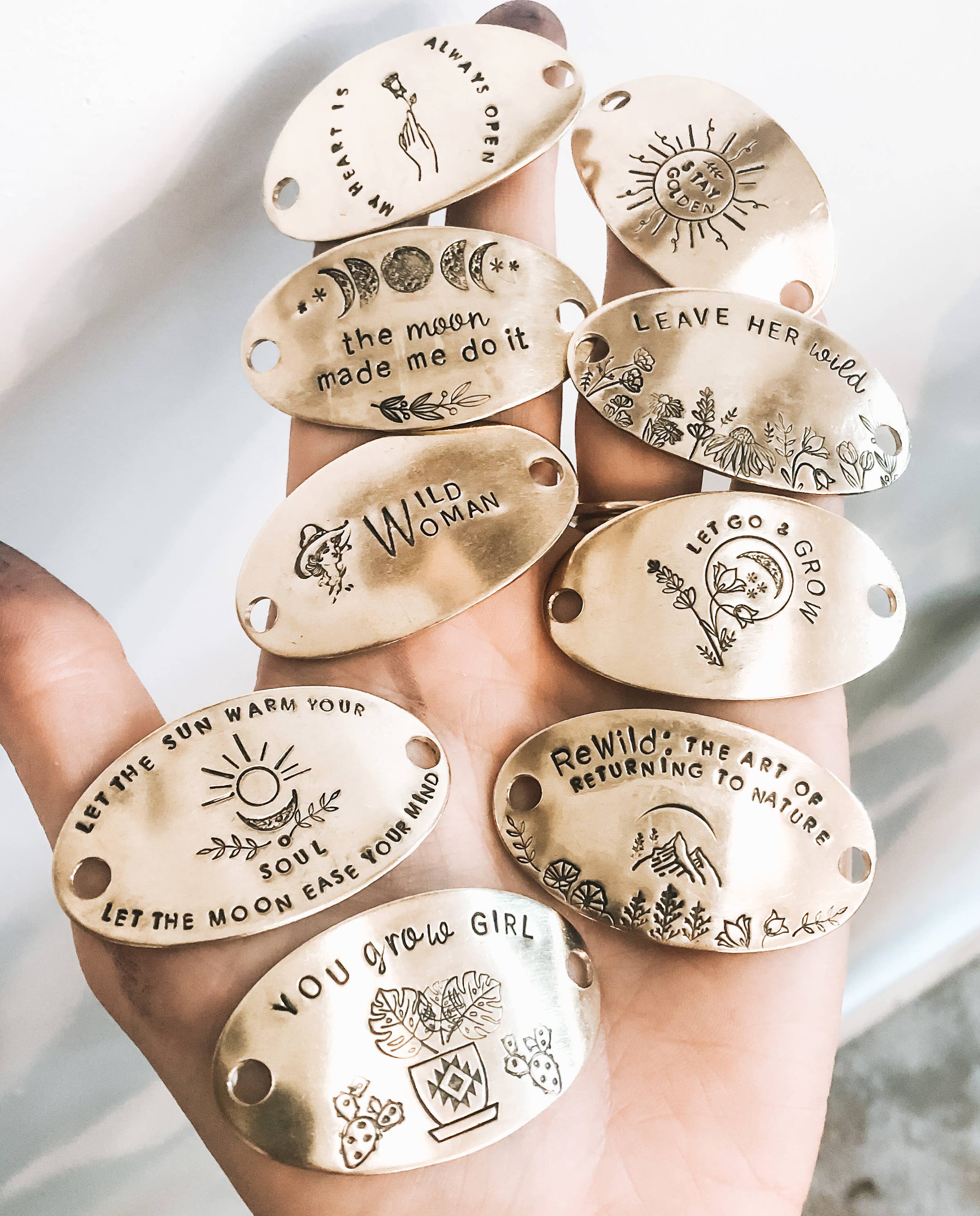 Women's Brass & Silk Hatband