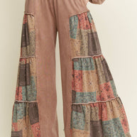 Tiered Boho Wide Leg Pants