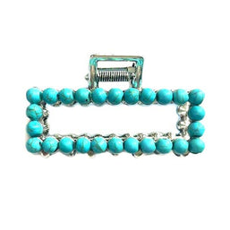 Western Turquoise Mini Navajo Pearl Hair Claw